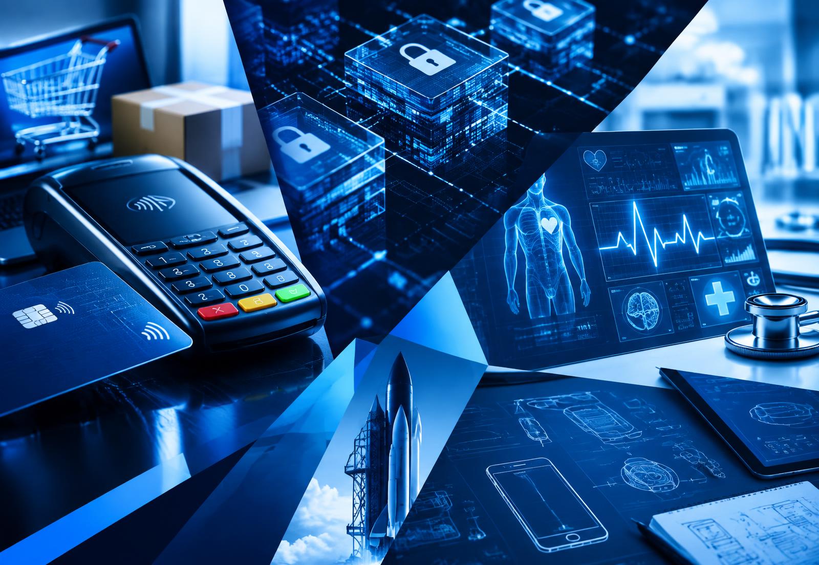 Technology landscape across commerce, finance, healthcare and startups